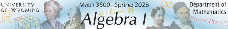 MATH 3500---Algebra I