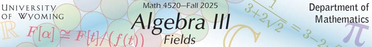 MATH 4520---Field Theory